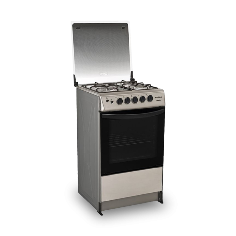 Cocina Ecoline a Gas 4 Quemadores Inox